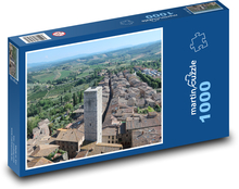 San Gimignano - Toskánsko, Itálie Puzzle 1000 dílků - 60 x 46 cm