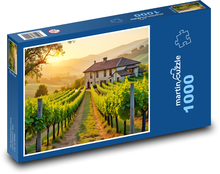 Vinice - sad, příroda Puzzle 1000 dílků - 60 x 46 cm