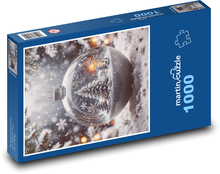 Weihnachten - Dekoration, Schnee Puzzle 1000 Teile - 60 x 46 cm