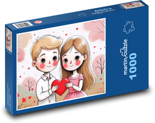 Miłość - Walentynki Puzzle 1000 elementów - 60x46 cm