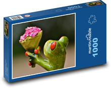 Frosch mit Entschuldigung Puzzle 1000 Teile - 60 x 46 cm