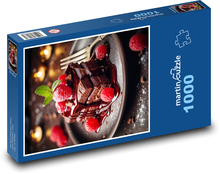 Romantický valentínsky dezert Puzzle 1000 dielikov - 60 x 46 cm