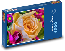 Bukiet róż Puzzle 1000 elementów - 60x46 cm