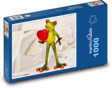 Žaba - láska Puzzle 1000 dielikov - 60 x 46 cm
