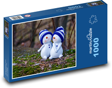 Snowmen in love Puzzle 1000 pieces - 60 x 46 cm 