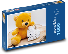 Medvedík so srdiečkom Puzzle 1000 dielikov - 60 x 46 cm 