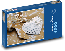 Srdce jako dárek k Valentýnu Puzzle 1000 dílků - 60 x 46 cm