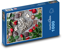 Red Roses for Valentine´s Day Puzzle 1000 pieces - 60 x 46 cm 