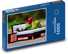 Žaba zamilovaná do srdca Puzzle 1000 dielikov - 60 x 46 cm 