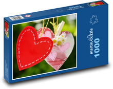 Valentinstag mit rotem Herzen Puzzle 1000 Teile - 60 x 46 cm