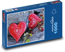 Červené srdce lásky Puzzle 1000 dielikov - 60 x 46 cm 