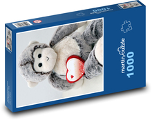 Monkey with a Heart for Valentine´s Day Puzzle 1000 pieces - 60 x 46 cm 