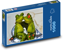 Zamilované žaby Puzzle 1000 dielikov - 60 x 46 cm