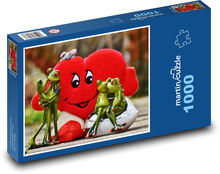 Valentine´s Day Plush Heart Puzzle 1000 pieces - 60 x 46 cm 
