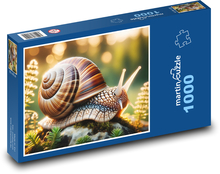 Schnecke im Wald Puzzle 1000 Teile - 60 x 46 cm