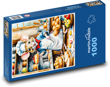 Myš peče zákusky Puzzle 1000 dílků - 60 x 46 cm