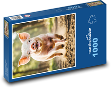 Prasiatko bežiace v lese Puzzle 1000 dielikov - 60 x 46 cm 