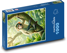 Opica na strome Puzzle 1000 dielikov - 60 x 46 cm 