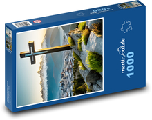 Kříž - křesťanství Puzzle 1000 dílků - 60 x 46 cm
