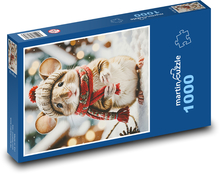 Mouse in a scarf Puzzle 1000 pieces - 60 x 46 cm 