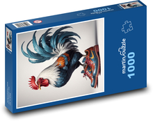 Kohút v čižmách Puzzle 1000 dielikov - 60 x 46 cm 