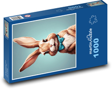 Hase mit Schleife Puzzle 1000 Teile - 60 x 46 cm