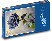Černá Růže Puzzle 1000 pieces - 60 x 46 cm 