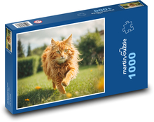 Hrdzavá mačka Puzzle 1000 dielikov - 60 x 46 cm 