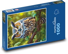 Sowa - ptak Puzzle 1000 elementów - 60x46 cm