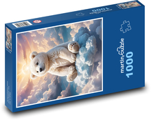 Medvídek na obláčku Puzzle 1000 - 60x46 cm