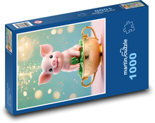 Lucky Pig Puzzle 1000 pieces - 60 x 46 cm 