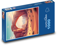 Púšť - duny Puzzle 1000 dielikov - 60 x 46 cm 