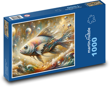 Fantazijná ryba Puzzle 1000 dielikov - 60 x 46 cm 
