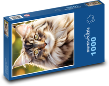 Nástenná mačka Puzzle 1000 dielikov - 60 x 46 cm 