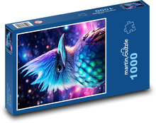 Ptak z kolorowymi piórami Puzzle 1000 elementów - 60x46 cm