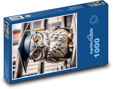 Moudrá sova Puzzle 1000 dílků - 60 x 46 cm