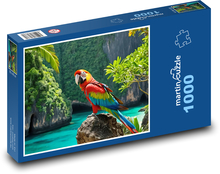 Papoušek v přírodě Puzzle 1000 dílků - 60 x 46 cm