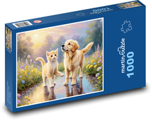 Pes a mačka Puzzle 1000 dielikov - 60 x 46 cm