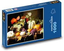 Autumn fruits and vegetables Puzzle 1000 pieces - 60 x 46 cm 