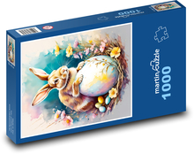 Zajączek wielkanocny Puzzle 1000 elementów - 60x46 cm