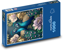Pfauen Puzzle 1000 Teile - 60 x 46 cm