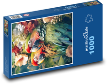 Farebné papagáje Puzzle 1000 dielikov - 60 x 46 cm 