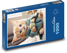 Kotě fantasy Puzzle 1000 dílků - 60 x 46 cm