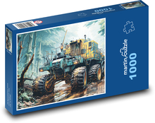 Samochód ciężarowy retro Puzzle 1000 elementów - 60x46 cm