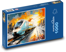 Fantasy train Puzzle 1000 pieces - 60 x 46 cm 
