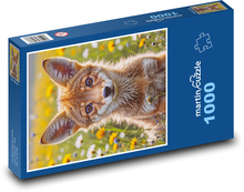 Kojot - mládě Puzzle 1000 dílků - 60 x 46 cm