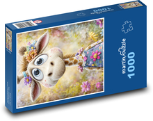 Żyrafa Puzzle 1000 elementów - 60x46 cm
