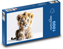Lew - szczenię Puzzle 1000 elementów - 60x46 cm