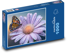 Flower - butterfly Puzzle 1000 pieces - 60 x 46 cm 