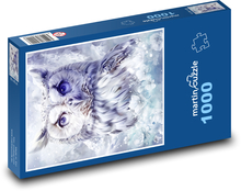 Owl - Flowers Puzzle 1000 pieces - 60 x 46 cm 